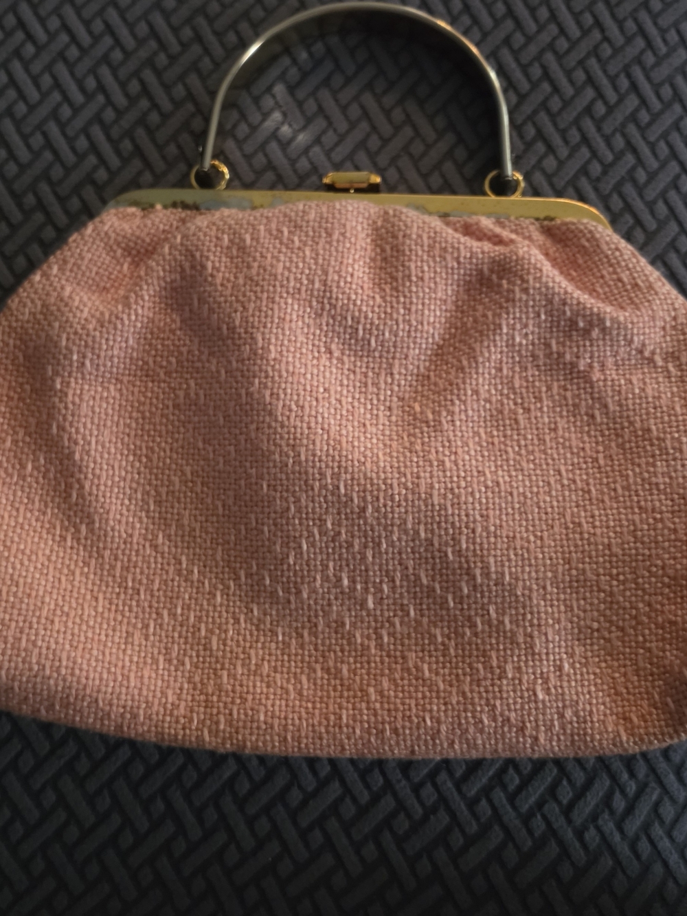 Vintage Julian Resnick Peach Purse.